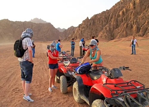 Professional ATV Hurghada Safari Quad Bike Camel Ride & Bedouin Village